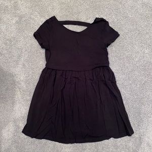 forever 21 black short sleeve t shirt dress